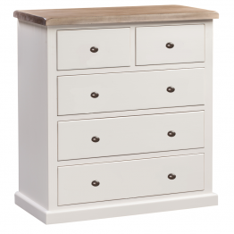 York Painted Bedroom Chest 2 over 3 Drawer